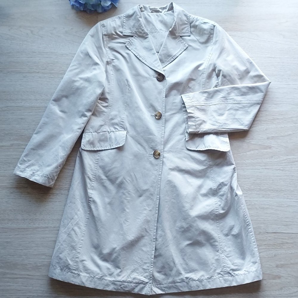 Christian Berg Stockholm Covercoat Light Jacket Button Pocket Cream
